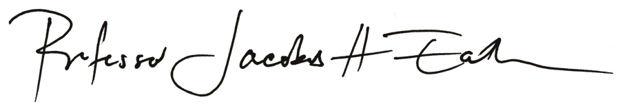 Professor Jacobus H. Eath signature