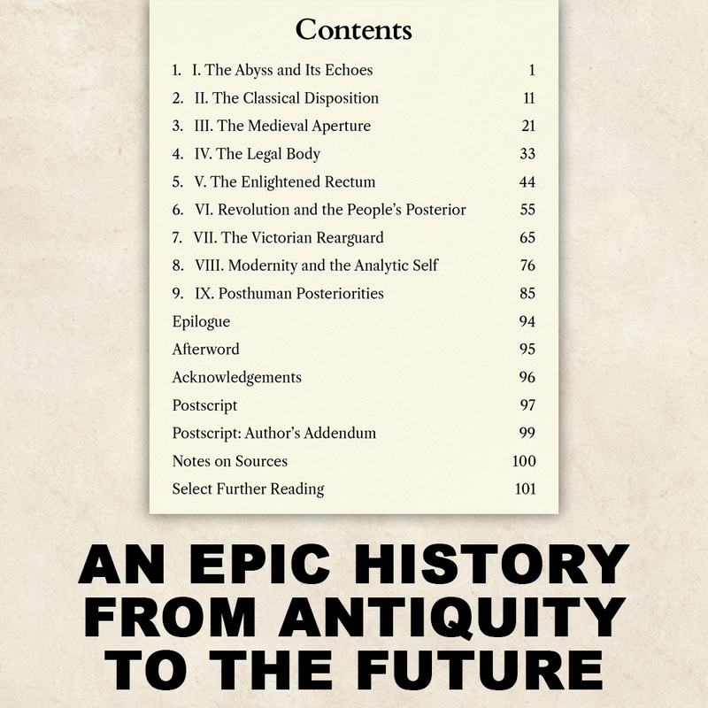 Contents page from ARSEHOLE The Odyssey of a Word