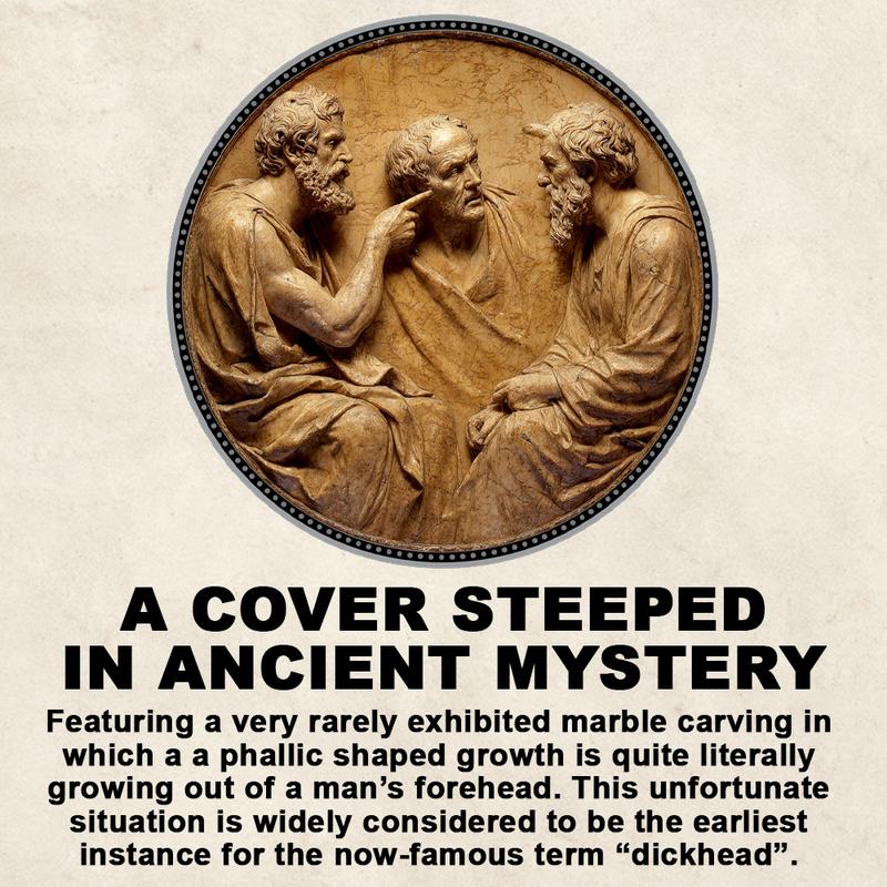 Cover mystery page from DICKHEAD The Odyssey of a Word